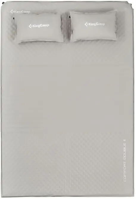 Коврик самонадувной KingCamp Comfort Double Ⅱ Medium Grey (1026-KM3594_MEDIUMGREY)