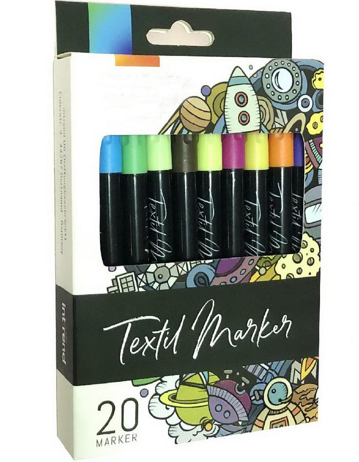 Маркеры для ткани WORISON 20 цветов