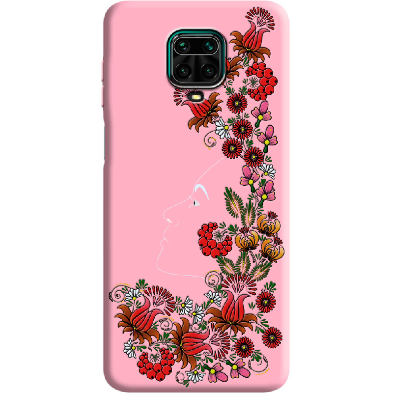 Чехол Boxface Xiaomi Redmi Note 9S 3D Ukrainian Muse Розовый силикон (39475-bk64-39916)