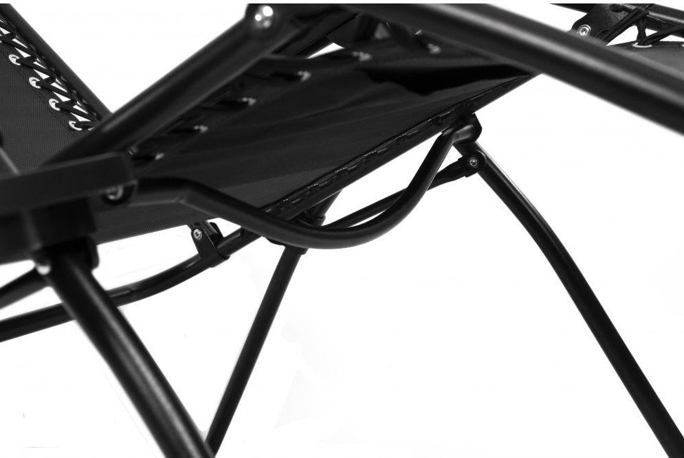 Шезлонг складной с подстаканником и подголовником кресло на 3 положения 160 см Черный - фото 9 Шезлонг складной с подстаканником и подголовником кресло на 3 положения 160 см Черный - фото 9