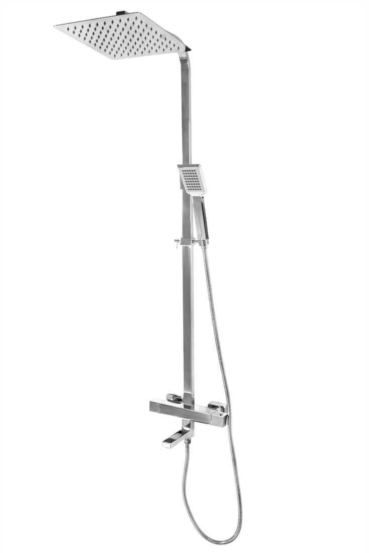 Душова система Rea Cezar Termostat 80-110 см з краном і термостатом Душова система Rea Cezar Termostat 80-110 см з краном і термостатом