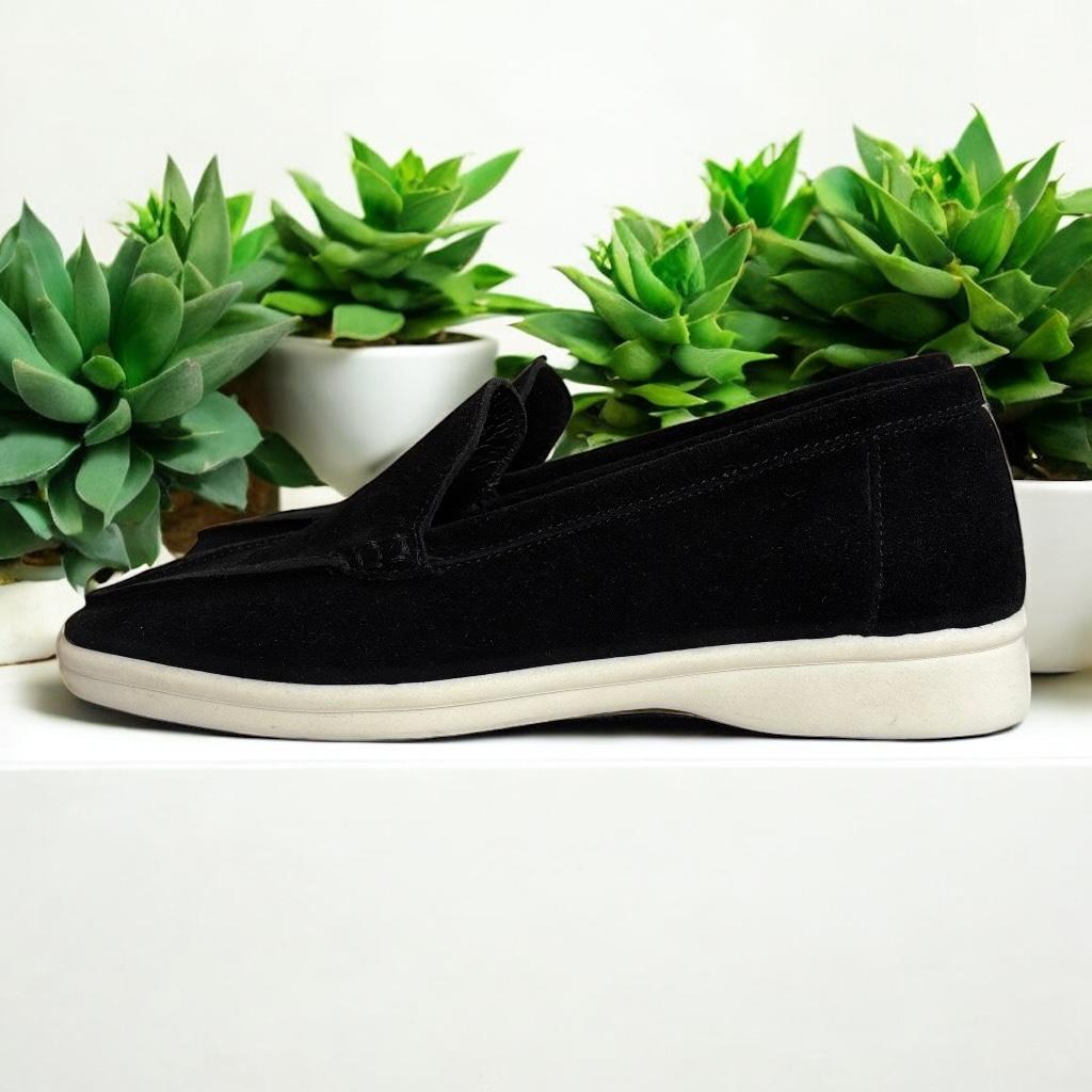 Лоферы женские замш Marandi р. 40 26 см Черный (Lof-CK-40-черный) - фото 2 Лоферы женские замш Marandi р. 40 26 см Черный (Lof-CK-40-черный) - фото 2