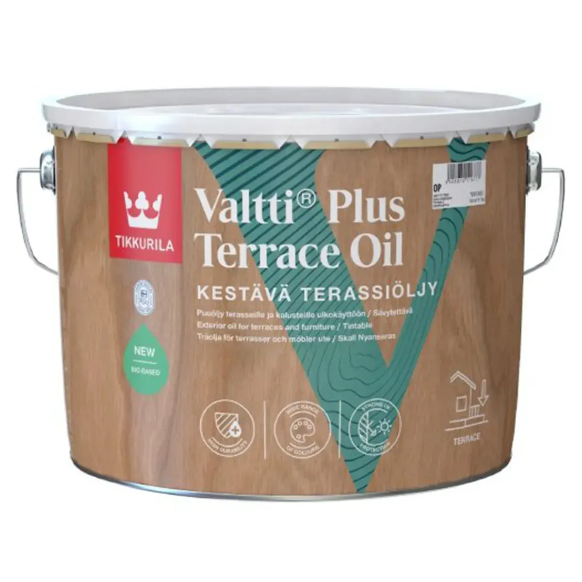 Масла экстерьерные для дерева TIKKURILA Valtti Plus Terrace Oil База EC прозрачная под тонировку 9 л (2957531623)