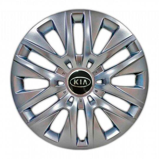 Автомобильные колпаки SKS 429 R16 с логотипом Kia 4 шт. Серебристый
