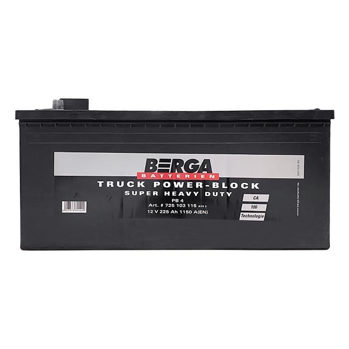 Аккумулятор автомобильный Berga Truck Power Block EN 725103115 6СТ-225Ah 1150А (55543)