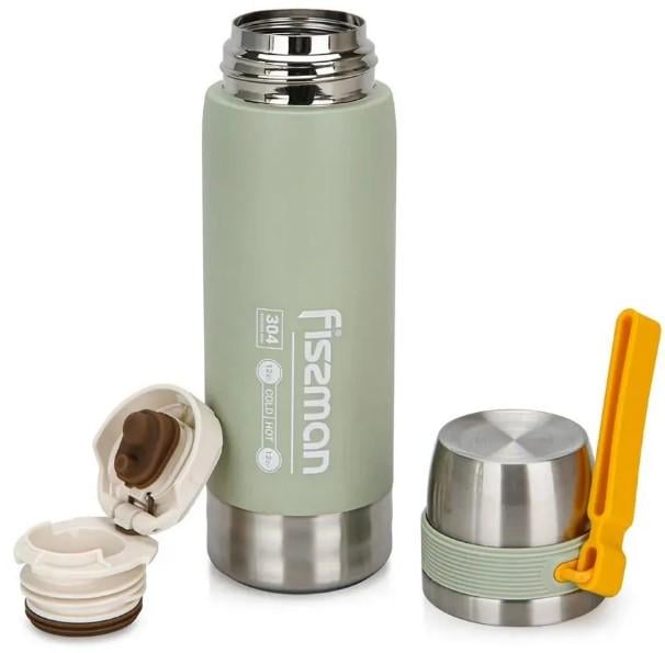 Термос Fissman 600 мл Светло-зеленый (9877fiss)