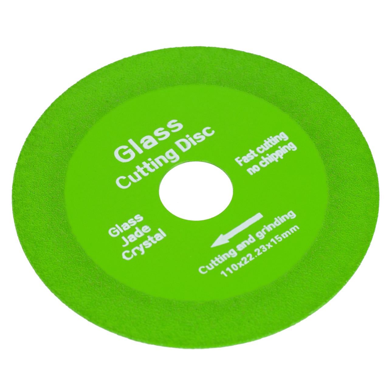 Диск алмазный для резки стекла и керамической плитки Glass Cutting Disc GCD-16 110х15х22,23 мм Green (3_05833)