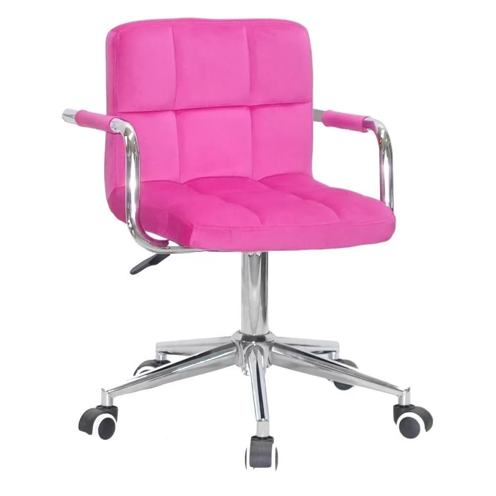 Стул TETRIS ARM OFFICE MODERN бархат Малиновый (133712)