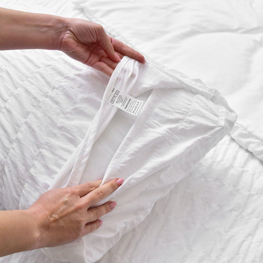 Комплект постельного белья евро IDEIA Cloud Dream жатка подарочная упаковка Белый (26357) - фото 10 Комплект постельного белья евро IDEIA Cloud Dream жатка подарочная упаковка Белый (26357) - фото 10