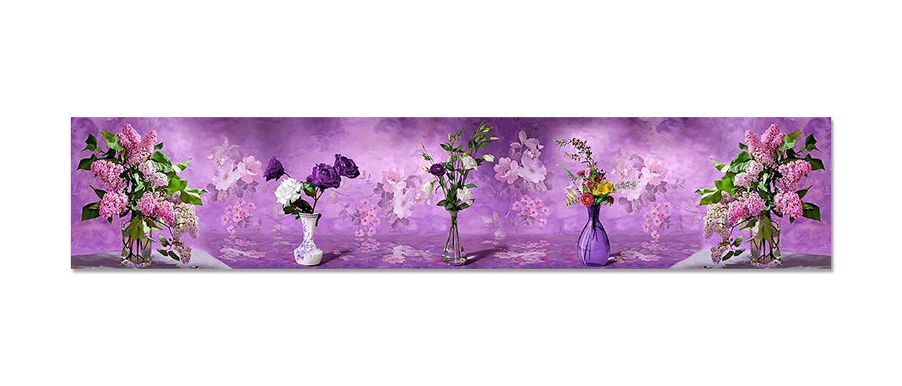 Наклейка виниловая на кухню Zatarga Сирень 600х3000 мм Фиолетовый (1224559934)