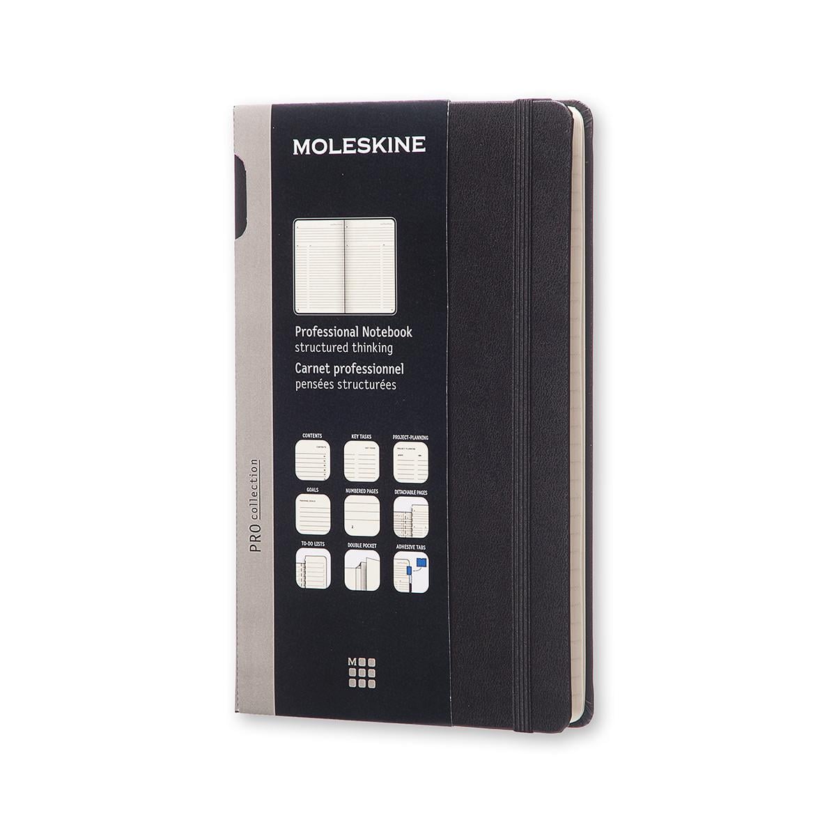Блокнот Moleskine PRO средний 13х21 см 240 страниц в линию черный (8051272891294)