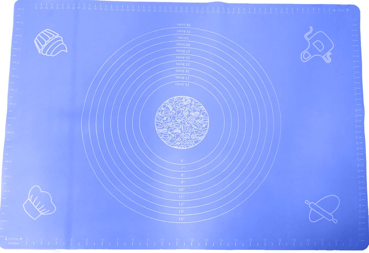 Коврик раскаточный силиконовый Stenson Синий (MMS-HH-667) - фото 1