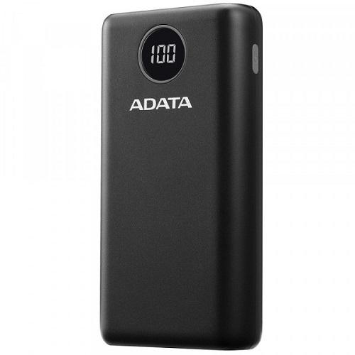 Портативное зарядное устройство ADATA 20000 mAh 20W Черный (P20000QCDB) - фото 2