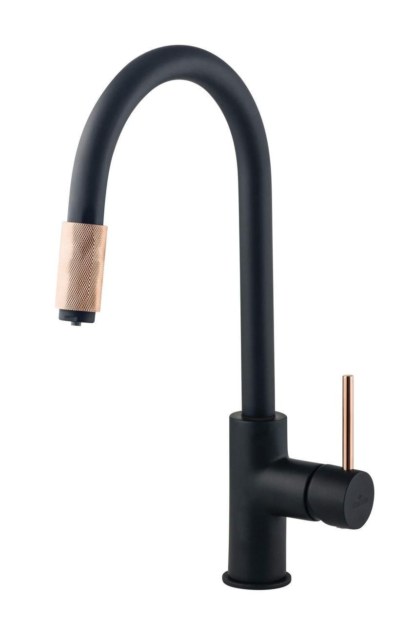 Смеситель для кухни Aster BCA_B64M высокий Черный (27879258)