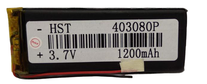 Аккумуляторная батарея Li-ion 3,7 V 403080P size 1200 mAh 80x30x4 мм (000020604)