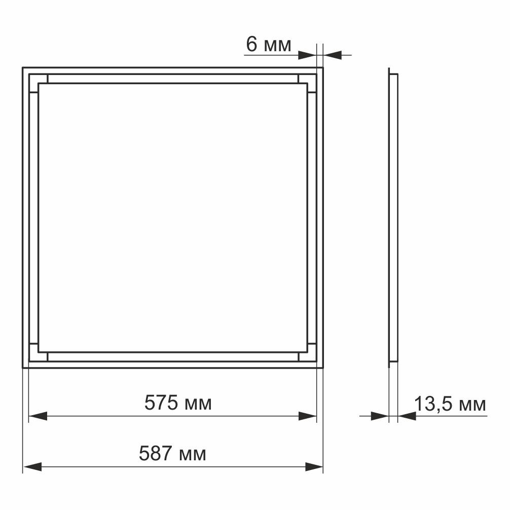 Панель LED Videx VL-PA404W 40W 4100K - фото 3