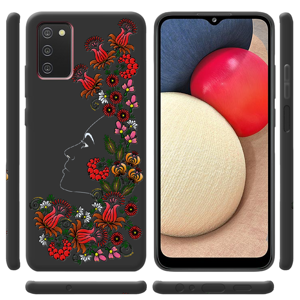 Чехол BoxFace Samsung Galaxy A03s (A037) 3D Ukrainian Muse Черный силикон (43255-bk64-44047) - фото 2