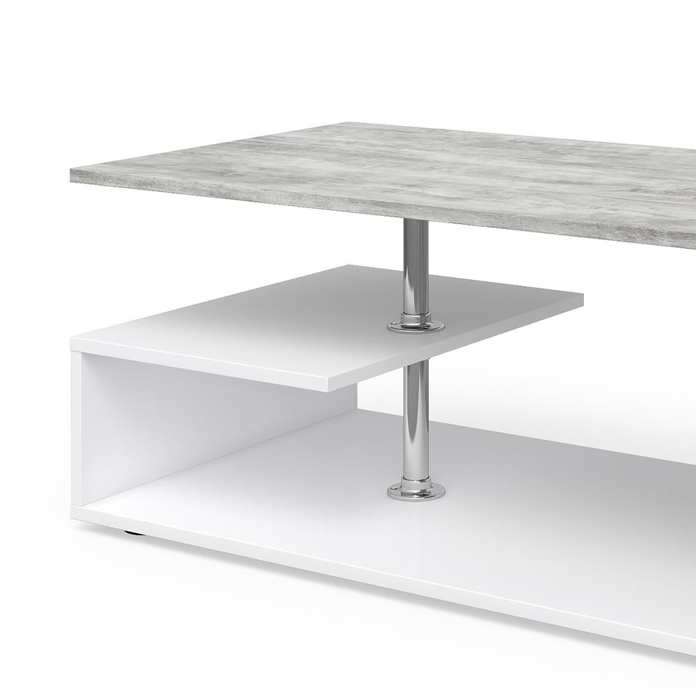 Столик кофейный 91x53 Vicco Guillermo Белый/Бетон - фото 5 Столик кофейный 91x53 Vicco Guillermo Белый/Бетон - фото 5