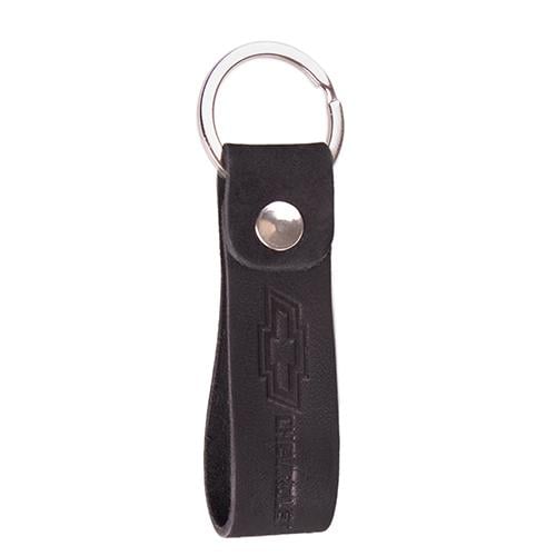 Брелок Vitol Chevrolet кожаный с кольцом Black (258386)