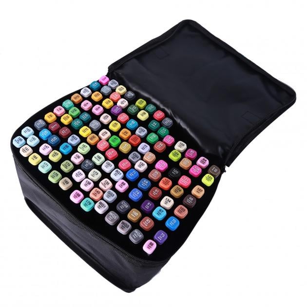 Набор скетч маркеров двухсторонние для рисования в сумке 120 шт. (PP1314) - фото 3