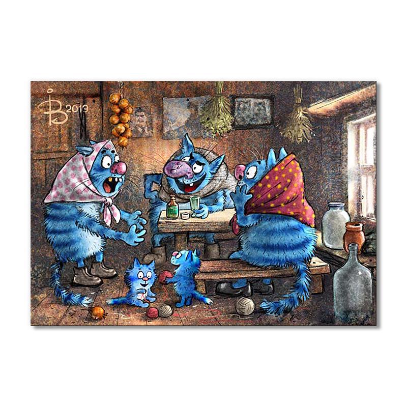 Модульная картина Сплетни 1 модуль 30х45 см