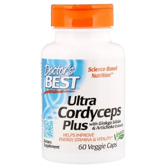 Тонізуючий засіб Doctor's Best Ultra Cordyceps Plus 60 Veg Caps (DRB-00098)