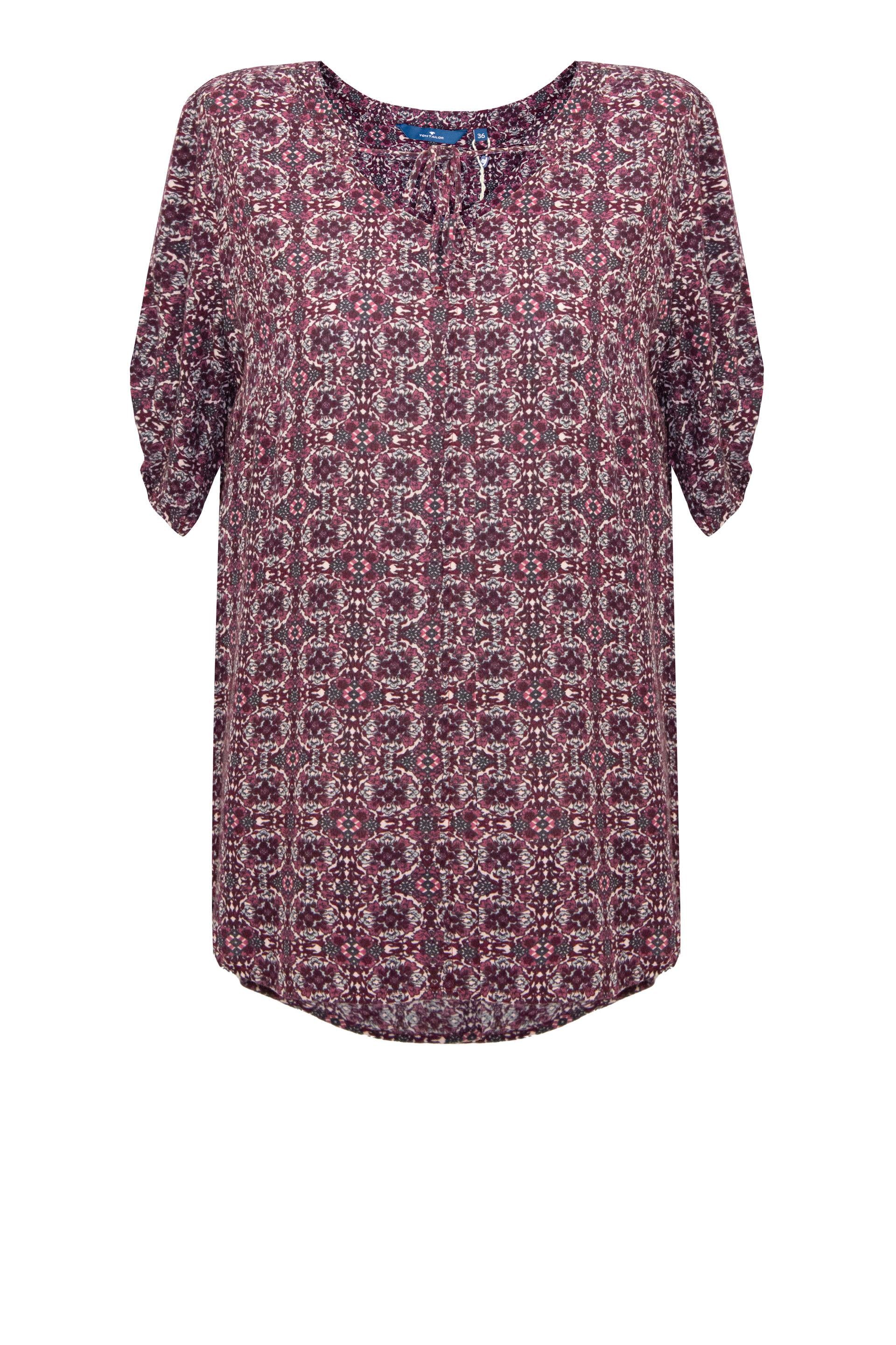 Блузка женская Tom Tailor вискозная S Бордовый (TT000542-09)