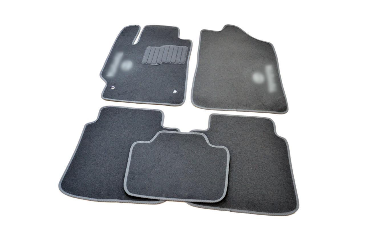 Килимки автомобільні ворсові в салон для Toyota Camry 2006-2011 5 шт. Сірий