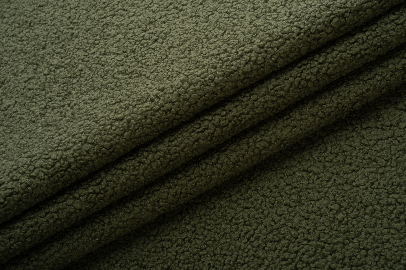 Ткань для мебели Exim Textil Букле Альпака 37 Зеленый (2404)