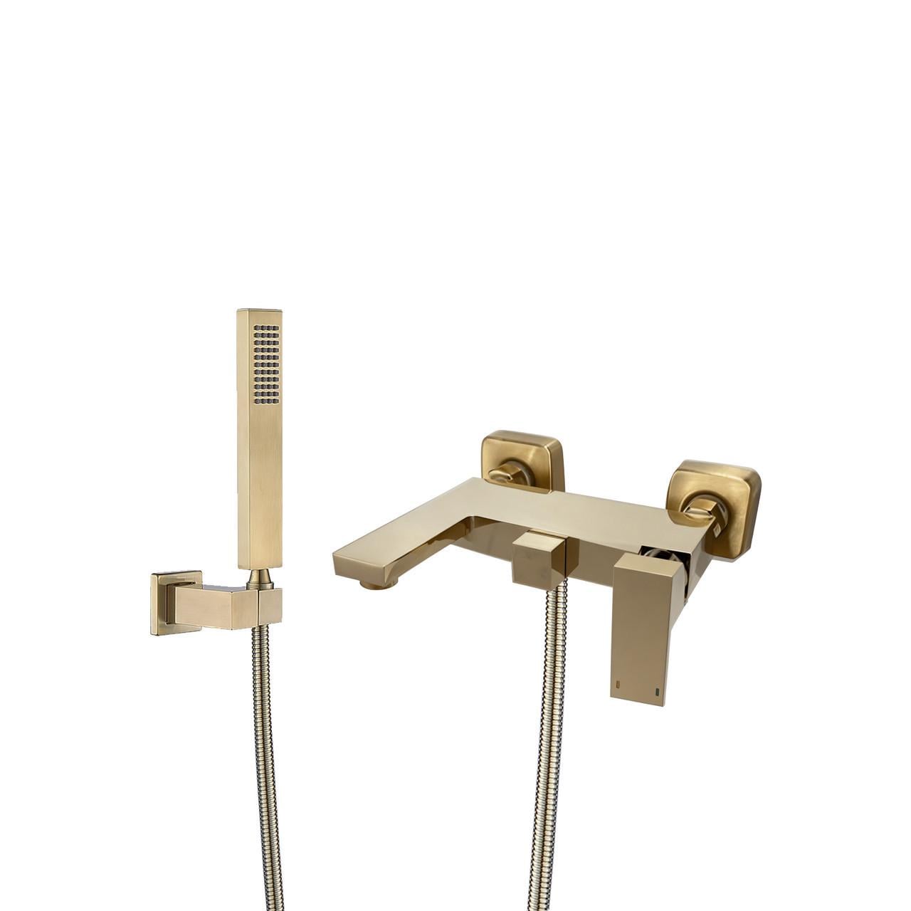 Смеситель для ванны и душа VBI LORENO настенный Brushed gold (2958591549)