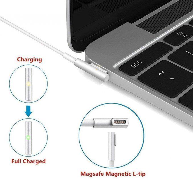 Зарядний пристрій Foxconn для Macbook magsafe 45W Apple (310200078) - фото 5