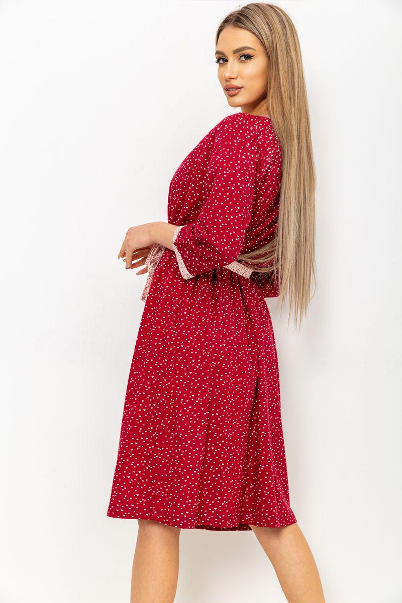 Нічна сорочка з халатом Ager 219RX-701 M Бордово-рожевий (9622523) - фото 4