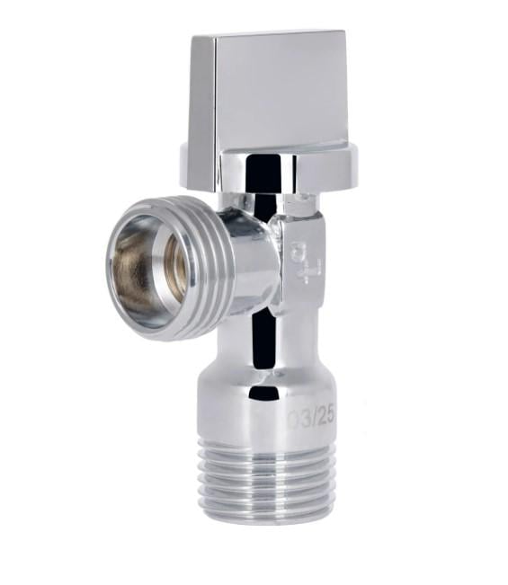 Кран приборный Thermo Alliance Base Арко 1/2" НН хром угловой латунный (SD185W1515)