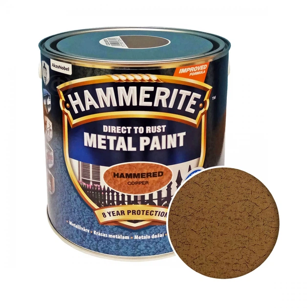 Фарба молоткова Hammerite Metal Paint для металу 0,25 л Мідний (5126304)