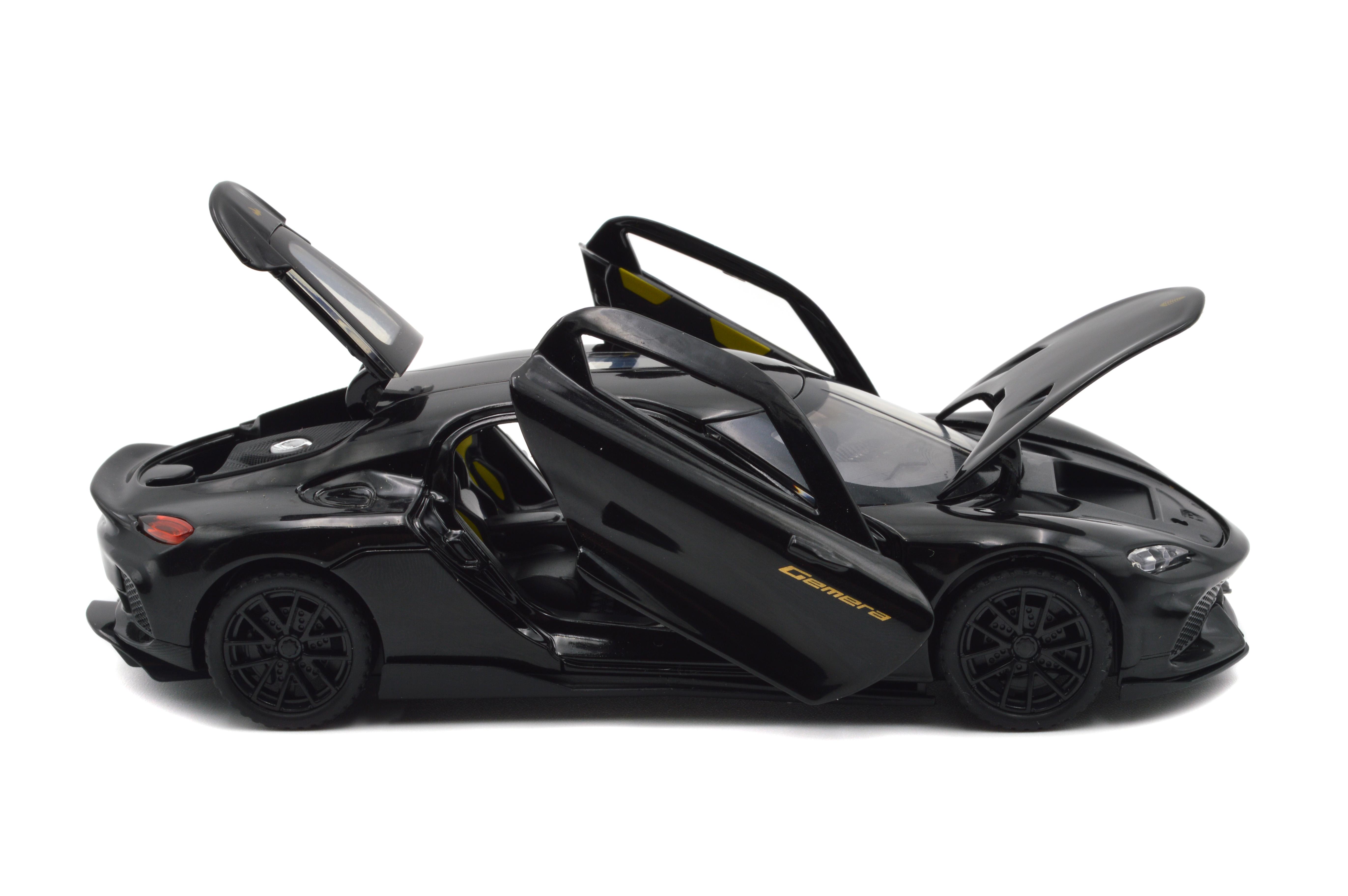 Модель металлическая Koenigsegg Gemera свет звук инерция открываются все двери (73022B) - фото 6 Модель металлическая Koenigsegg Gemera свет звук инерция открываются все двери (73022B) - фото 6