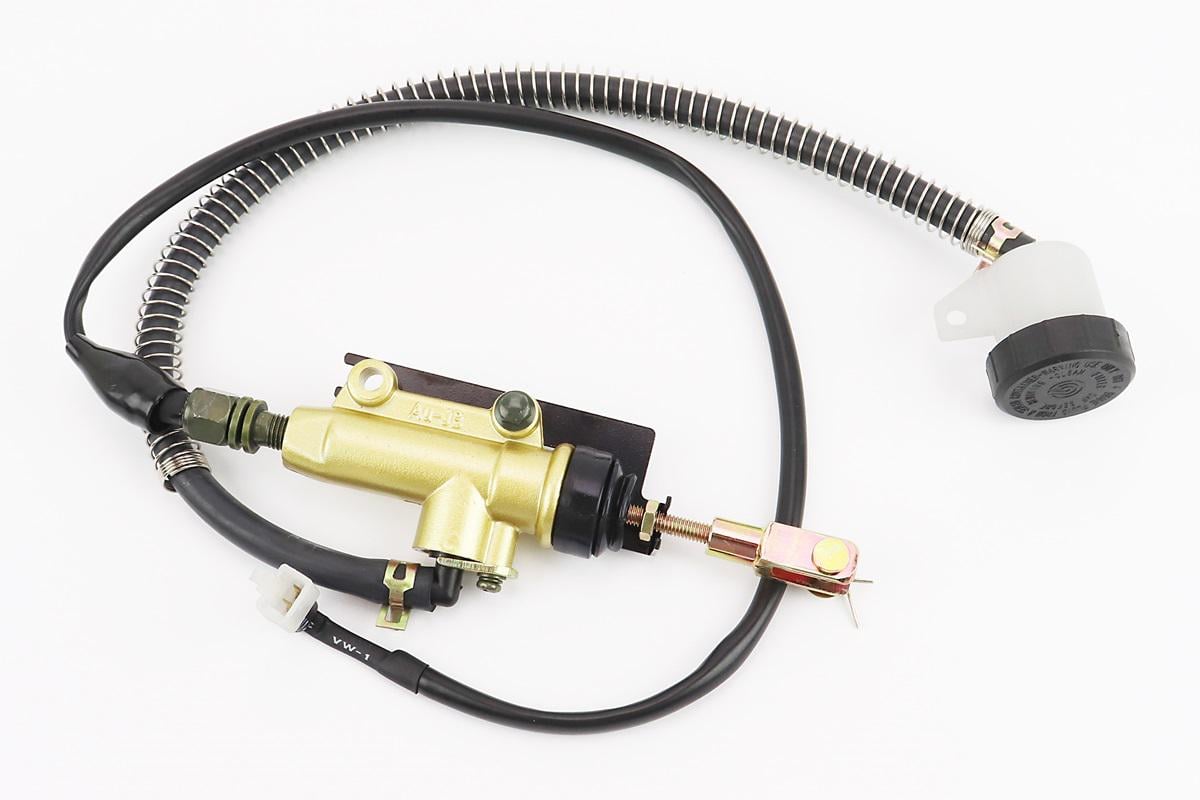 Цилиндр тормозной главный задний к мотоциклу Viper-Zongshen V200R с бачком и шлангом (997612)