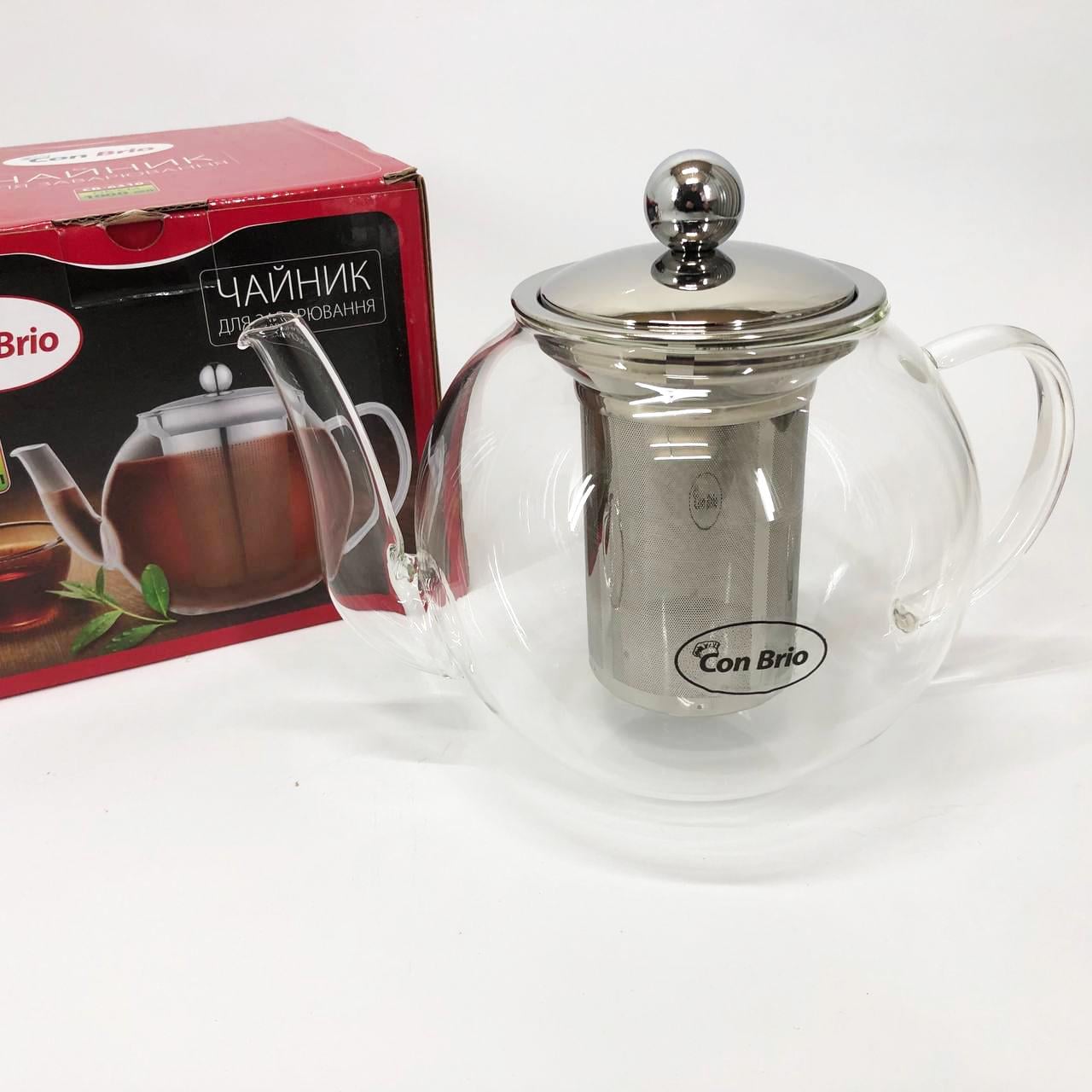 Чайник заварювальний скляний Con Brio CB-6310 1 л