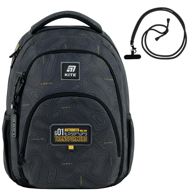 Шкільний рюкзак KITE Education teens TF25-905M Transformers з ортопедичною спинкою (995355)