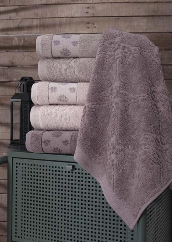 Набір банних рушників Pupilla Elif велюр 70х140 см 6 шт.