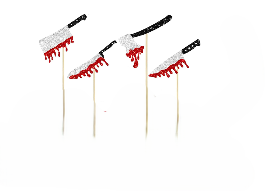 Шпажки для Хэллоуина с декором 12 шт. One size Разноцветный (481067)
