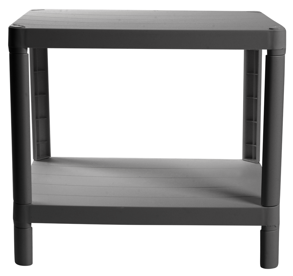 Этажерка Violet House прямоугольная 42х39х27 см 2-х ярусная Серый (UG-6032)