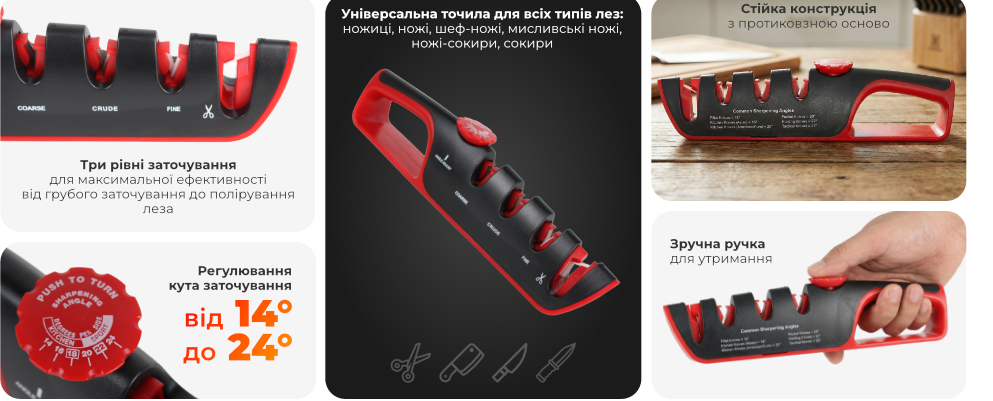 Точилка для ножей и ножниц Intertool STORM (HT-0553) - фото 2