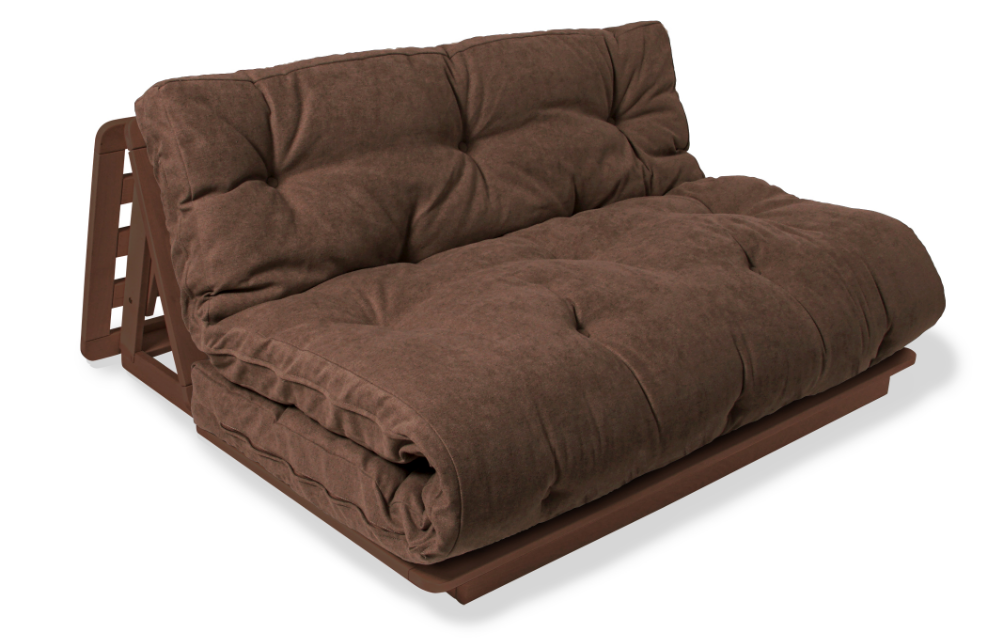 Кресло-футон Woodman Layti-140 раскладное из массива дерева Ореховый/Коричневый