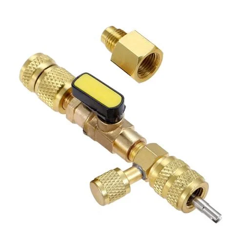 Съемник для замены клапанов и ниппелей 1/4 SAE с адаптером 5/16 для R410A Съемник для замены клапанов и ниппелей 1/4 SAE с адаптером 5/16 для R410A