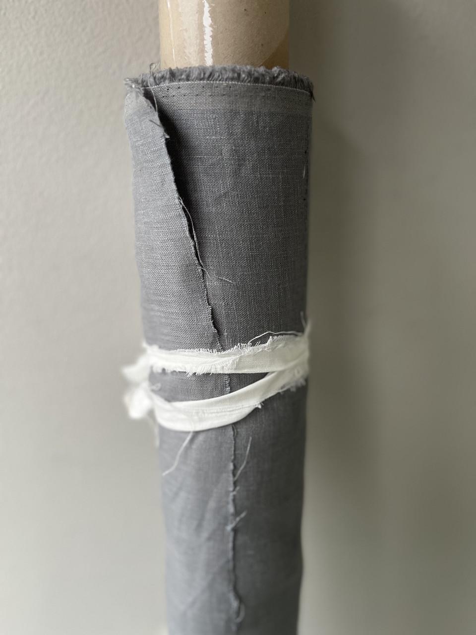 Ткань LINEN PLUS LINET-61 100% лен 150 см Серый - фото 2 Ткань LINEN PLUS LINET-61 100% лен 150 см Серый - фото 2