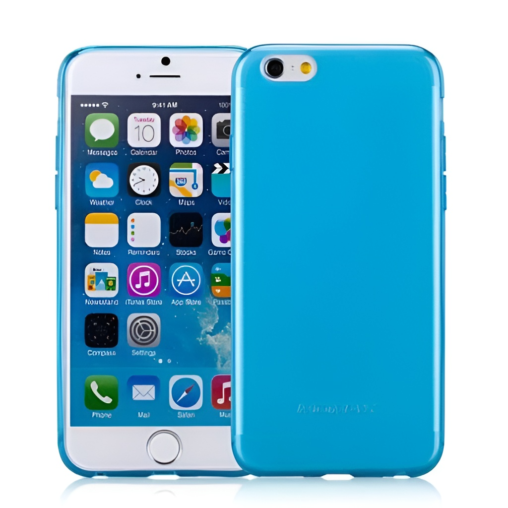 Чехол-накладка Momax Membrane Case 0.3mm for iPhone 6/6S, Blue (CSAPIP6B)