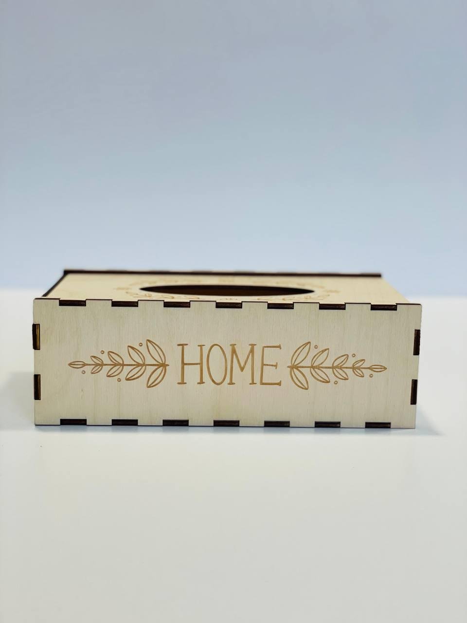 Салфетница "HOME" из фанеры с гравировкой 23,3x13x7,8 см (10025) - фото 5