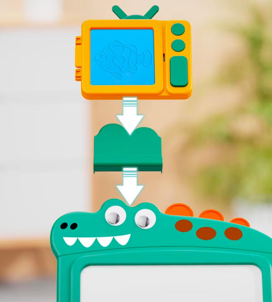 Мольберт двусторонний с конструктором/магнитно-маркерной/доской и аксессуарами (36) - фото 2