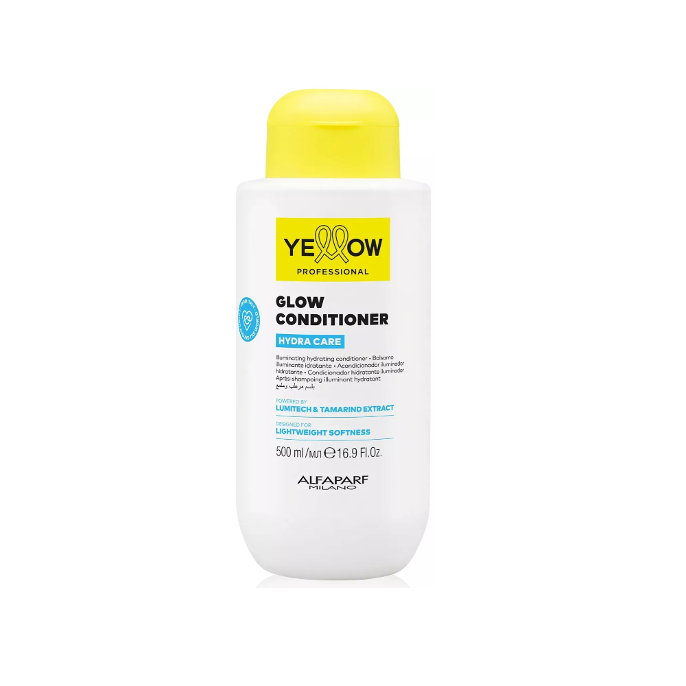 Кондиціонер для зволоження і блиску волосся Yellow Glow Hydra Care Conditioner 500 мл Кондиціонер для зволоження і блиску волосся Yellow Glow Hydra Care Conditioner 500 мл