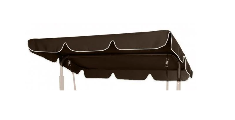 Козырек для садовых качелей Bonro 170x110 см Коричневый (2577414378)